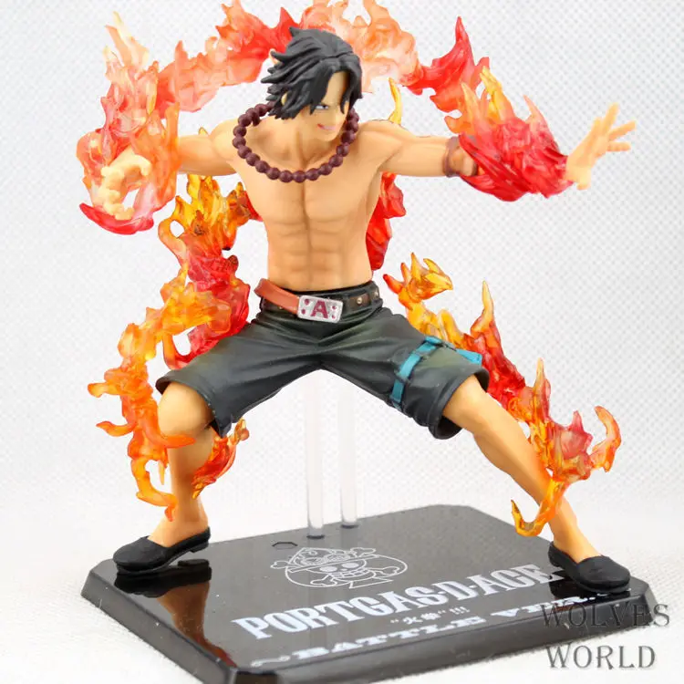 Аниме One Piece Portgas D Ace Battle Ver. Экшн фигурка Fire Fist из ПВХ Коллекционная модель игрушки 6
