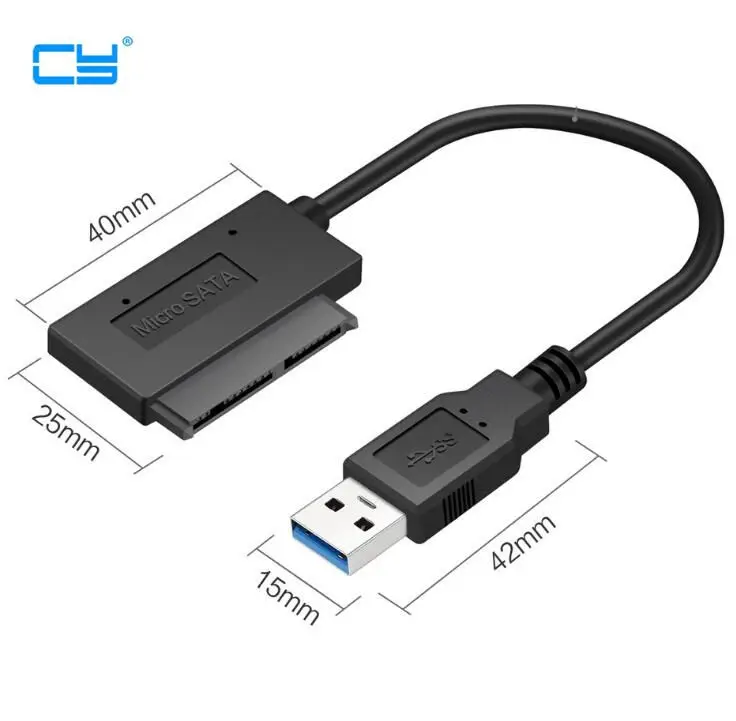 Кабель-адаптер USB 3 0 к Micro SATA для 1 8 &quotHDD SSD конвертер шнур USB3.0 16Pin Msata 7 + 9 Pin кабель 20