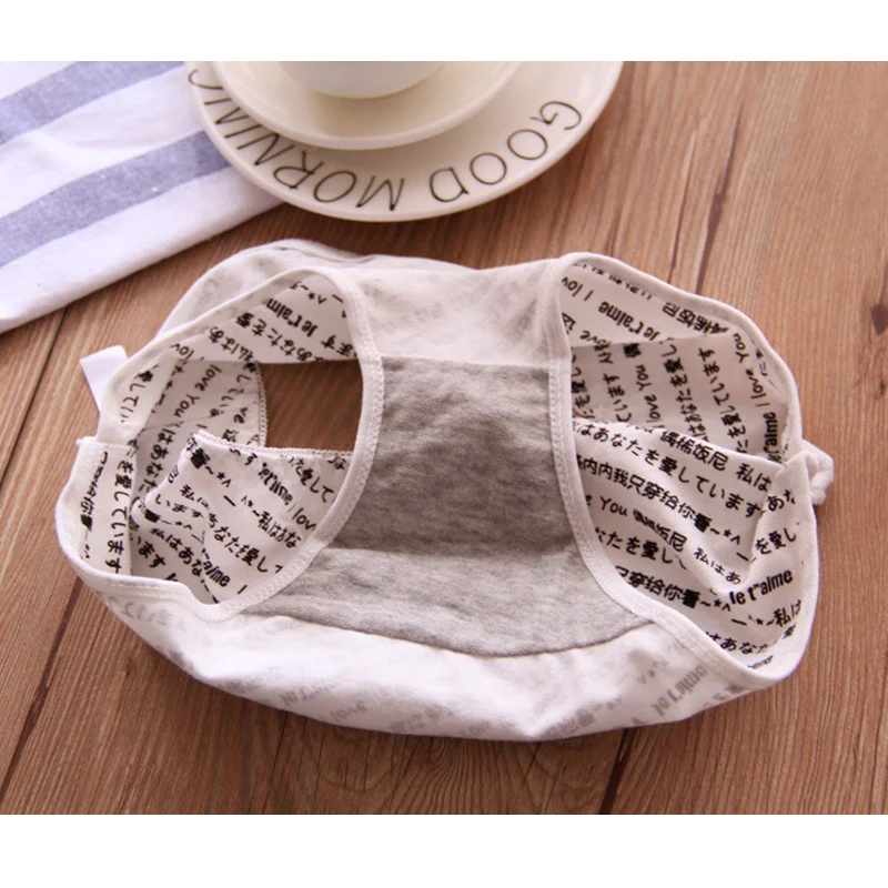 Высококачественные хлопковые трусы для женщин серое нижнее белье женское bragas