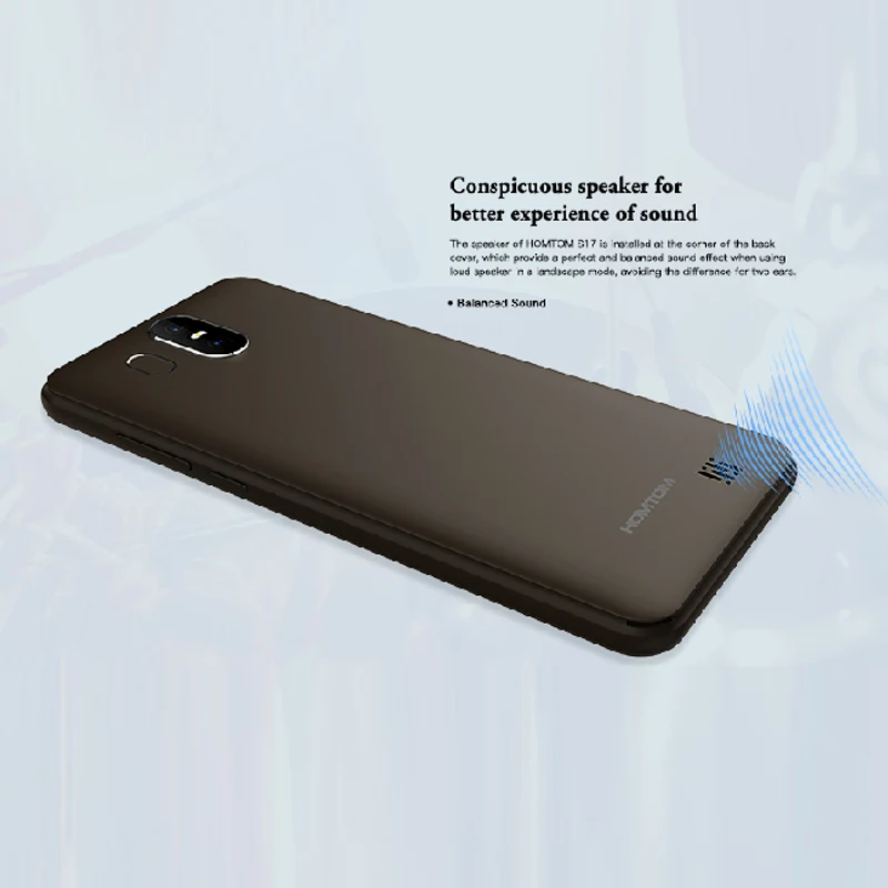 Оригинальный HOMTOM S17 отпечатков пальцев Face ID смартфон 3G 5 &quotAndroid 8 1 2 ГБ + 16 MTK6580 Quad core
