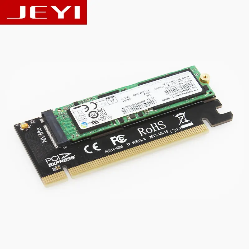 JEYI MX16 M.2 NVMe SSD NGFF к PCIE 3 0 X16 адаптер M ключ интерфейс карты Suppor PCI Express 0x4 2230 2280 Размер m.2