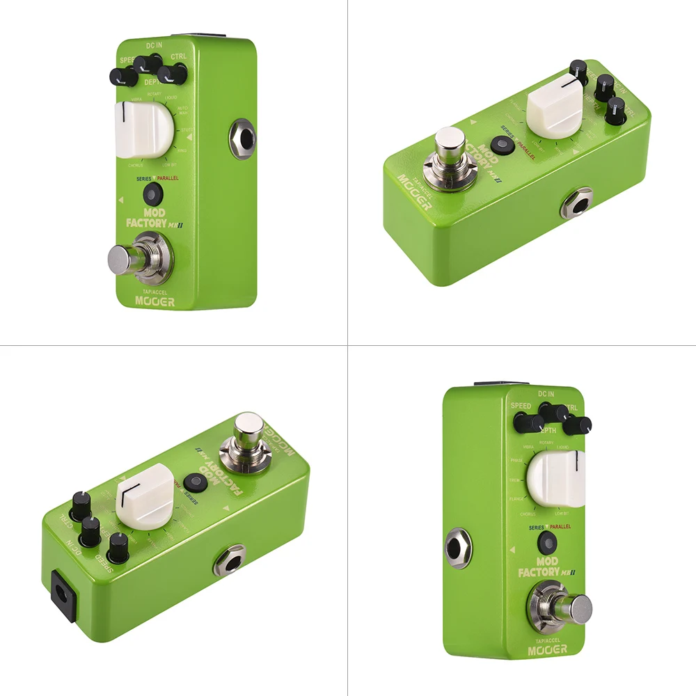 

MOOER MOD FACTORY MKII Multi Modulation Effect Pedal 11 Modulation Effects Tap Tempo True Bypass Full Metal Shell