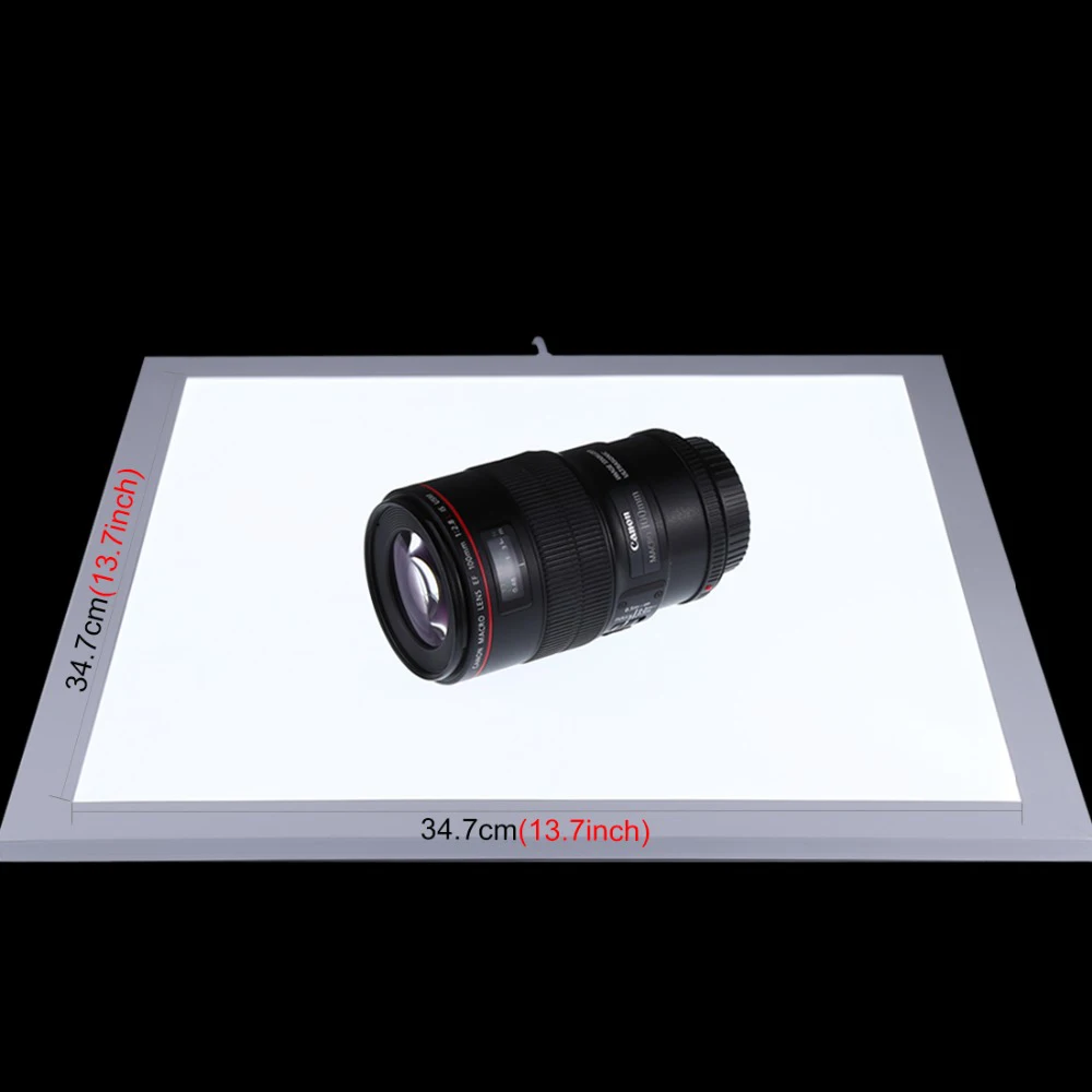 SCLS New PULUZ 1200LM LED Photography Shadowless Bottom Light Lamp Panel for 40cm Photo Studio Shooting Tent Box &amp No Polar |