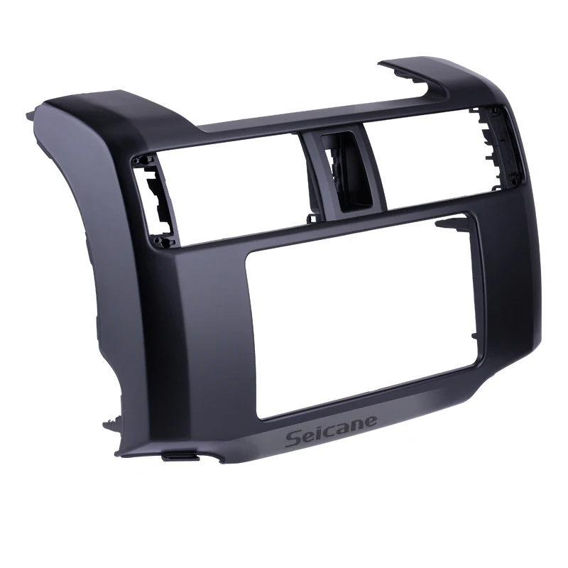 

Seicane 202*102mm Double din Car Radio Panel Dash Bezel Kit Fascia Frame for 2012 Toyota 4 Runner Surrounded DVD Player Black Co