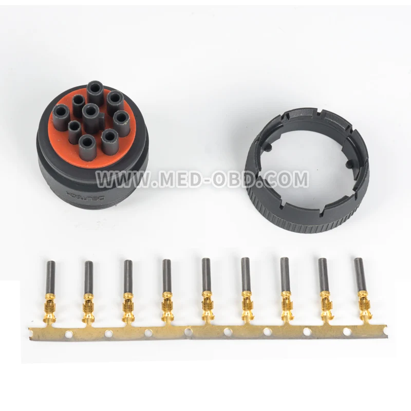 J1939 разъем автомобиля женский Deutsch 9pin Plug автомобильный HD10 9 1939PE J1708 Conector разъемы