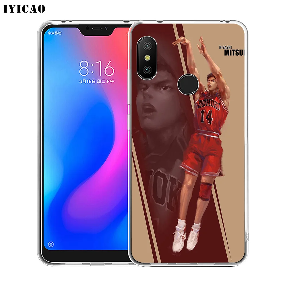 IYICAO SLAM Данк мультфильм мягкий силиконовый чехол для телефона Xiaomi Redmi 4A 5A 6A Note 7 6 5 Pro