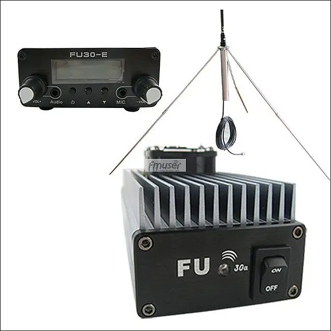 

Комплект антенн FMUSER, 30 Вт, FM Усилитель передатчика, 85 ~ 110 МГц, fmuser FU-30A