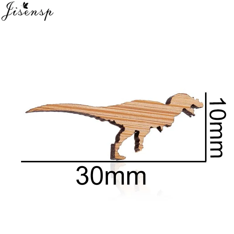 Jisensp простая модная деревянная брошь в виде динозавра свирепые Броши T Rex булавки