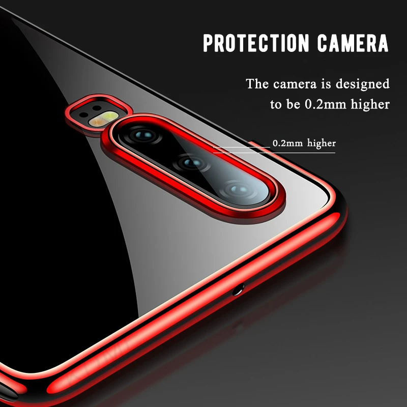 Чехол для Huawei P30 Lite прозрачный мягкий силиконовый тонкий чехол из ТПУ P30Lite Pro