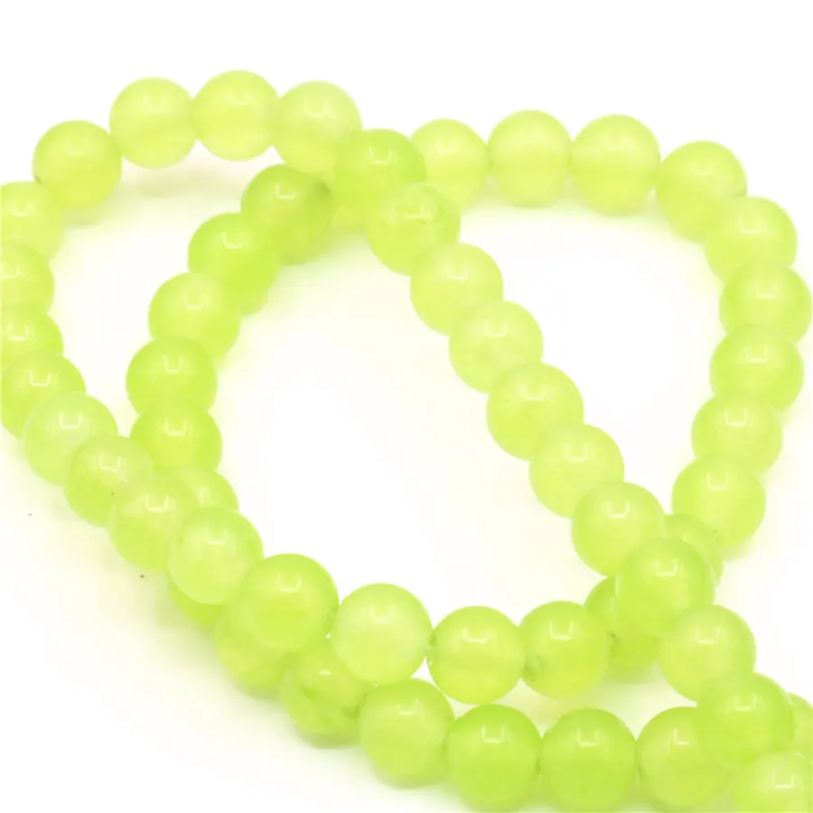 Accessory Ornament Multi Dimension Lemon Yellow Semi-precious Stone High-quality Round Translucent Beads 15inch Necklace | Украшения и