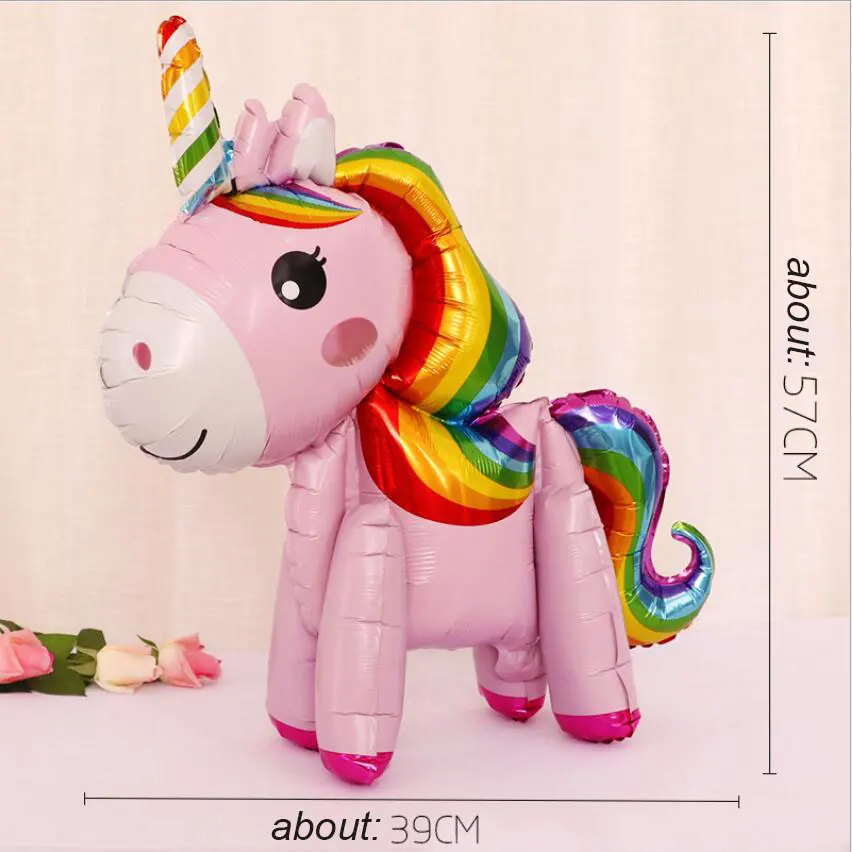 Воздушный шар единорог из алюминиевой фольги ZPDH
