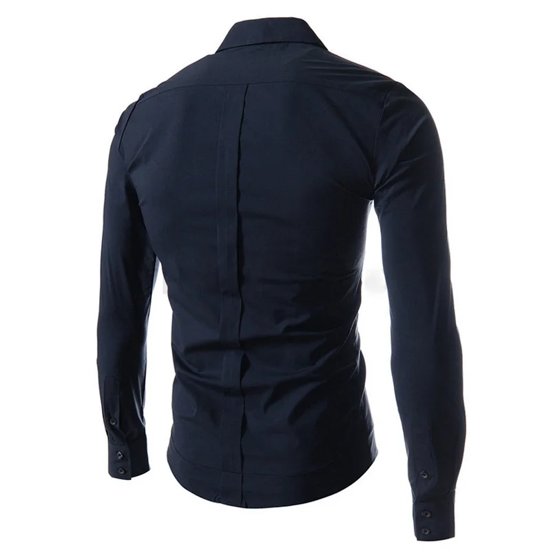 Модная одежда для отдыха весна-осень 2020 Мужская рубашка с диагональной пряжкой