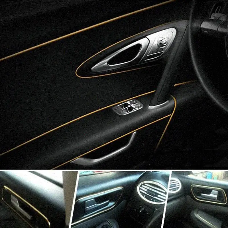 5 метров декоративная резьба наклейка автомобильная Боковая ручка ПВХ панель