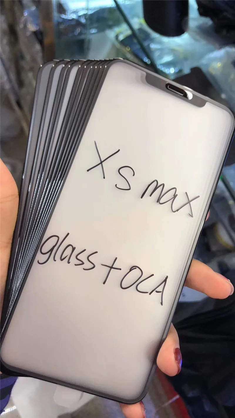 2 в 1 передний экран внешнее стекло Лен с ОСА сборе для iPhone X XR XS max Сенсорная панель