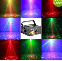 High quality 3 Lens 40 Patterns Club Bar RGB Laser LED Stage Lighting DJ Home Party show Professional Projector Light Disco