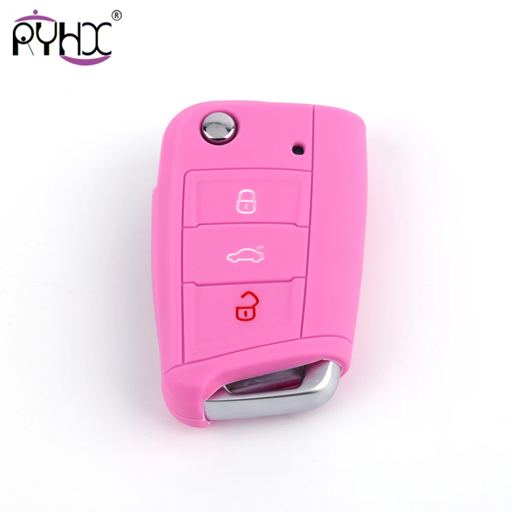 RYHX Eco Friendly Durable Car Accessories Silicone Key Cover For Golf Skoda Polo Octavia Rapid Yeti Passat | Автомобили и