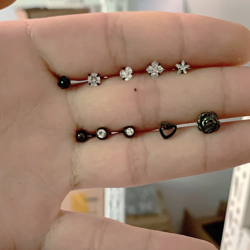 Стальные Козелок Уха пирсинг Oreja хряща Oreille для пирсинга серьги губ 3 цвета в стиле