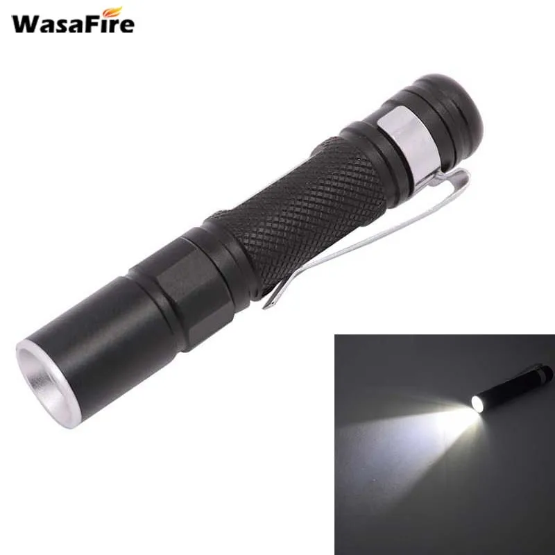 Супер Мини карманный фонарик Q5 LED Zoom маленький портативный фонарь для работы