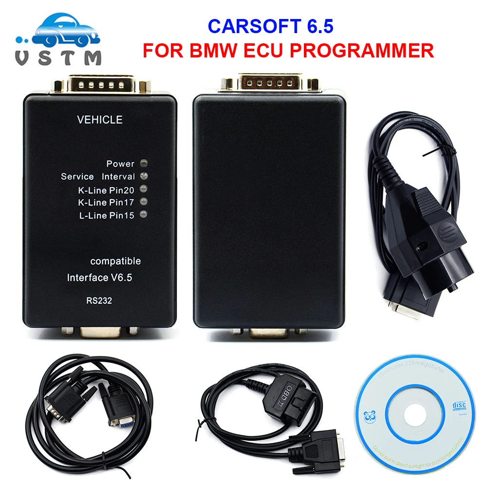 VSTM Высокое качество для BMW Carsoft 6 5 V6.5 ECU программатора MCU интерфейс с контролем