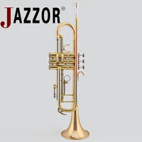 jazzor jbtr 410 b flat trumpet gold lacquer phosphoruscopper wind instruments