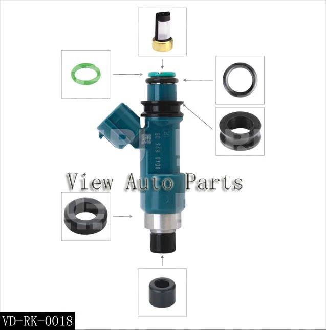 

500 sets Fuel Injector Repair Kits Fit for TOYOTA LEXUS SUBARU Including Plastic parts Micro Filter Seals orings VD-RK-0018