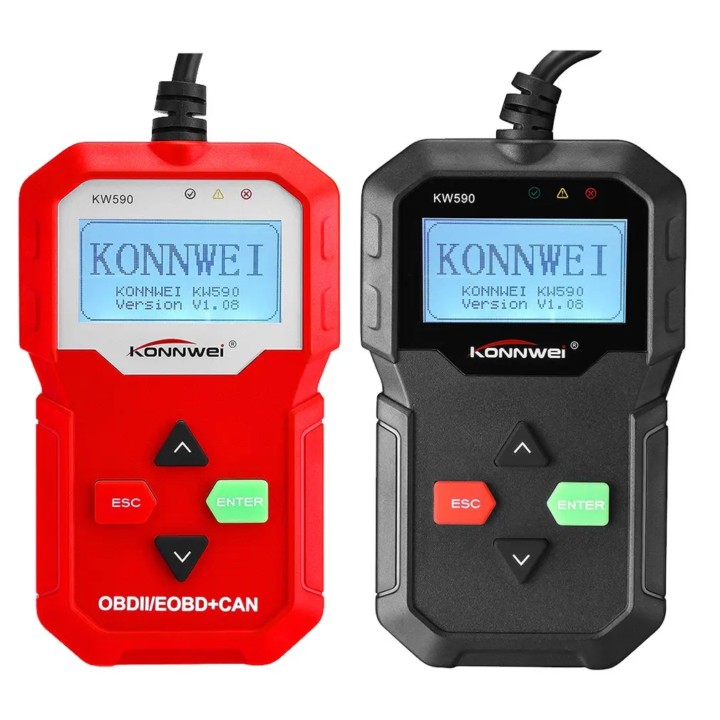 KW590 приспособление для диагностики obdii Автомобильный сканер устранения