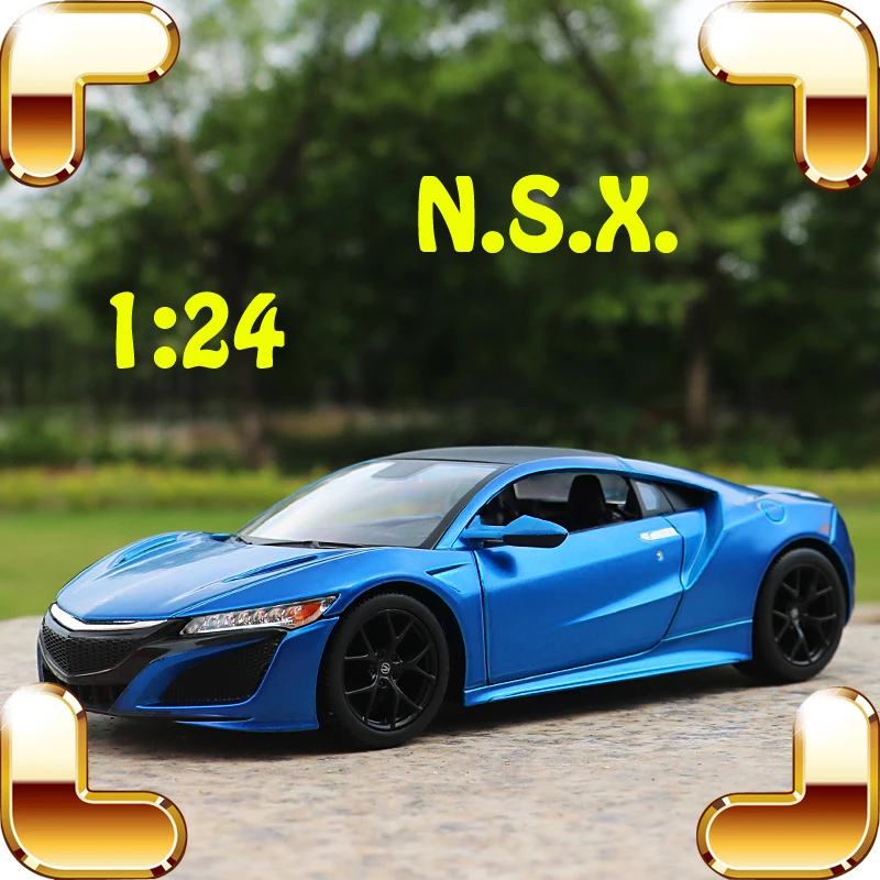 

Christmas Gift 1/24 NSX Model Metal Car Alloy Decoration Vehicle Collection Toys Diecast Metallic Simulation Friend Nice Present