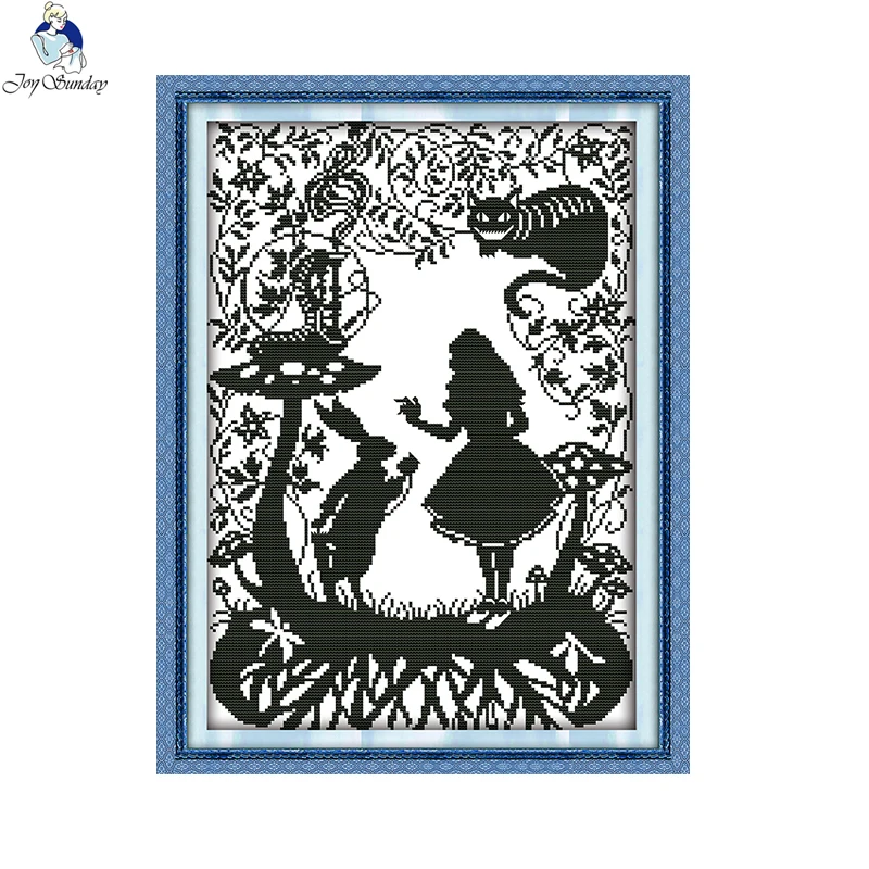 

Joy Sunday Fairy tales Pattern Painting Counted Printed On Canvas Chinese Cross Stitch Embroidery Kits needlework Sets