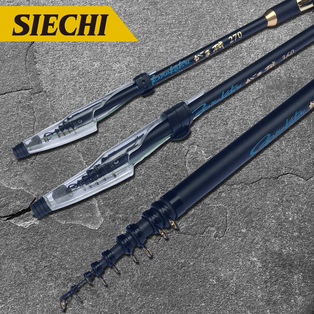 

SIECHI High Carbon Telescopic Rock Fishing Rod Spinning Fishing Rod 2.7m-6.3m Power Carp Feeder Rod Surf Spinning Rod