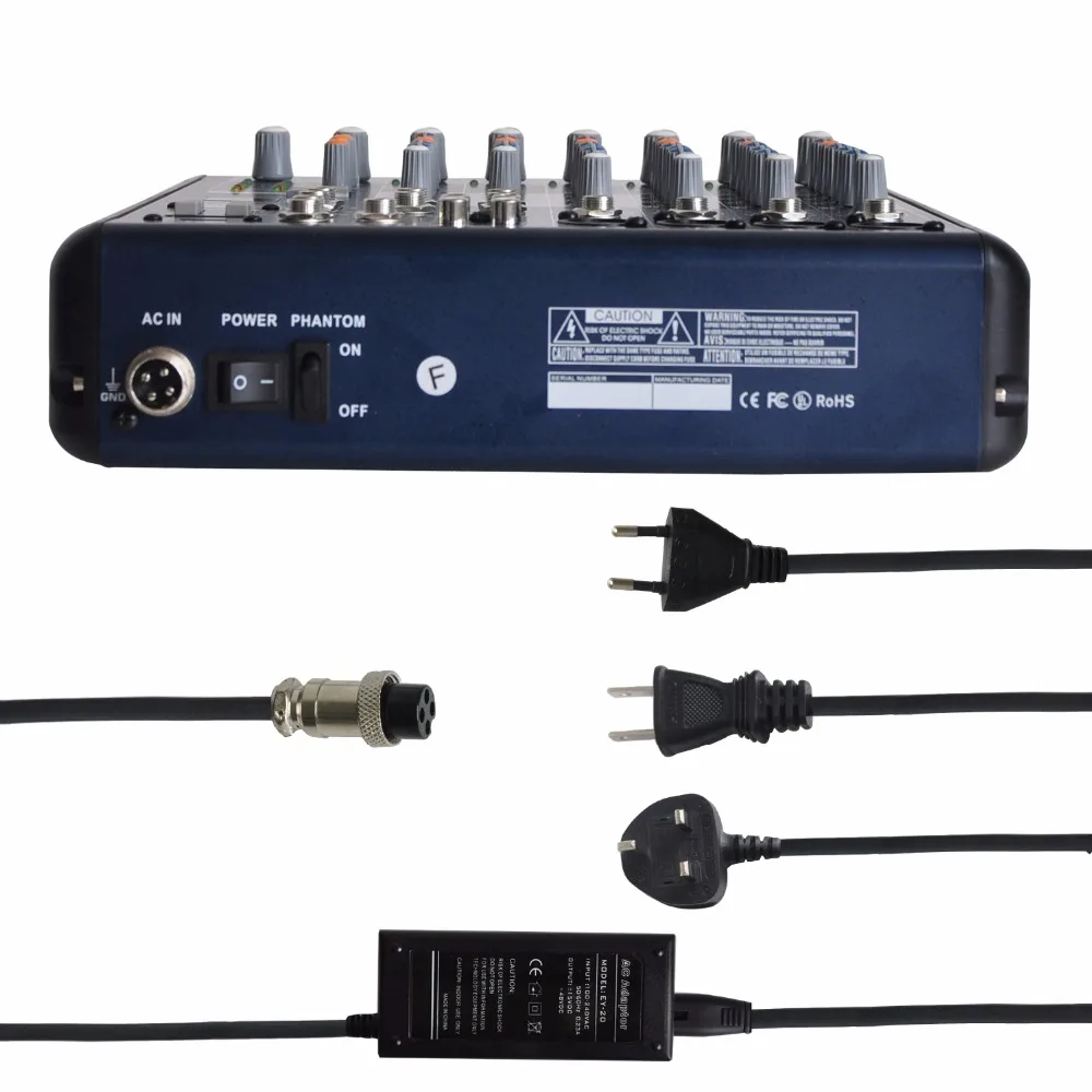Freeboss SMR8 Bluetooth USB Запись 8 каналов(4 моно+ 2 стерео) 16 DSP церковная школа караоке вечерние USB DJ микшер