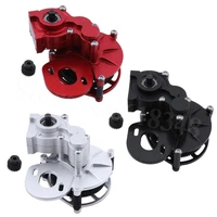 cnc full metal assembled alum center transmission gearbox case with steel metal gear for axial scx10 ax10 110 rc crawler car