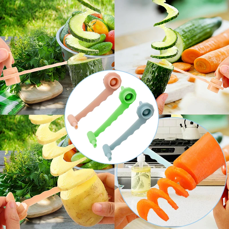 Спиральные Слайсеры Carrywon для картофеля моркови искусственные овощные резные