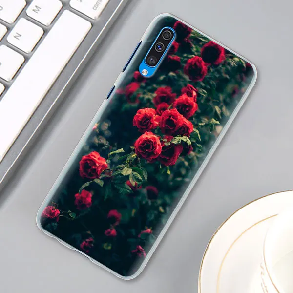 06 Цвет: розовый, пионы чехол КРЫШКА ДЛЯ samsung Galaxy A30 A40 A50 A70 A6 A8 плюс A7 A9 M30 чехол для телефона Coque - Color: 06