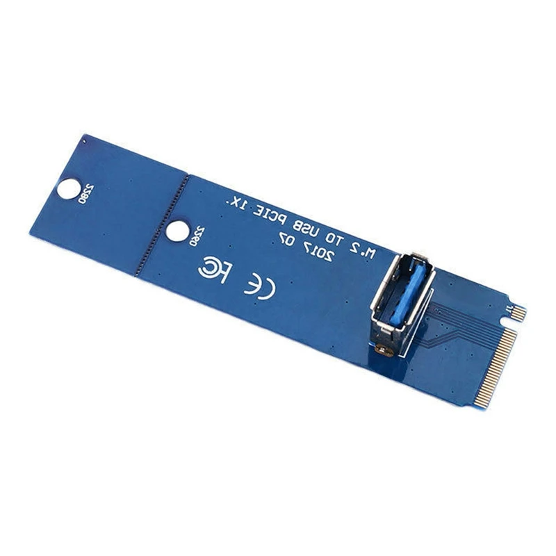 HOT-M.2 к Usb3.0 Pci-E 16X слот Riser Card Vga кабель расширения линия синий