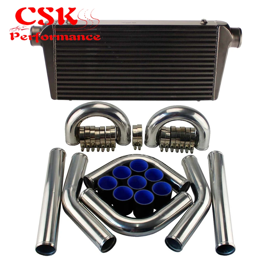 

Универсальный интеркулер с передним креплением + 3 дюйма 76 мм, Комплект алюминиевых хомутов для шлангов, черный/синий/красный