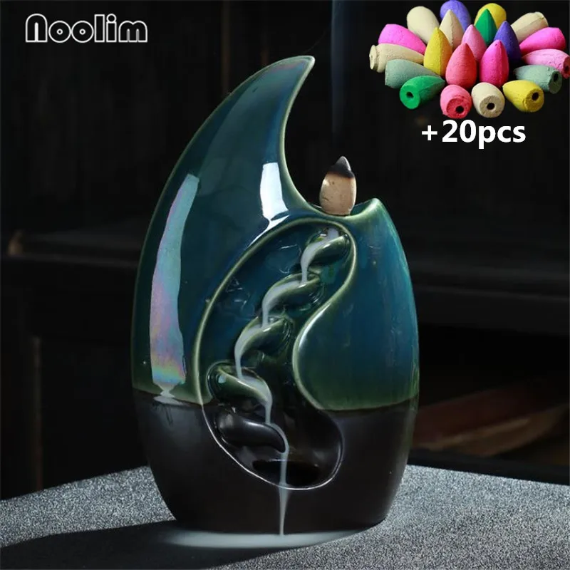 Керамическая дымовая ароматическая горелка с обратным потоком креативная