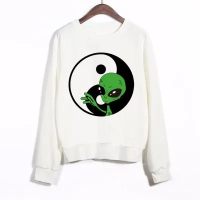 BAEKADOO инопланетяне толстовка с капюшоном Dragon Ball harajuku Толстовка с вырезом под горло Женская одежда свободный Короткий Джемпер толстовки