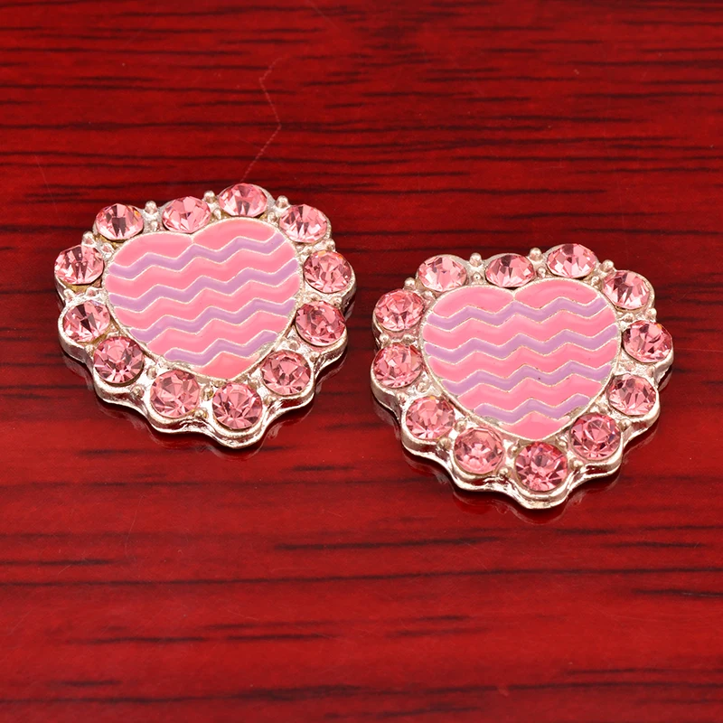 

Rhinestone Wave Embellishment Buttons Flat back Used On headband 20MM 20pcs/lot Silver Color