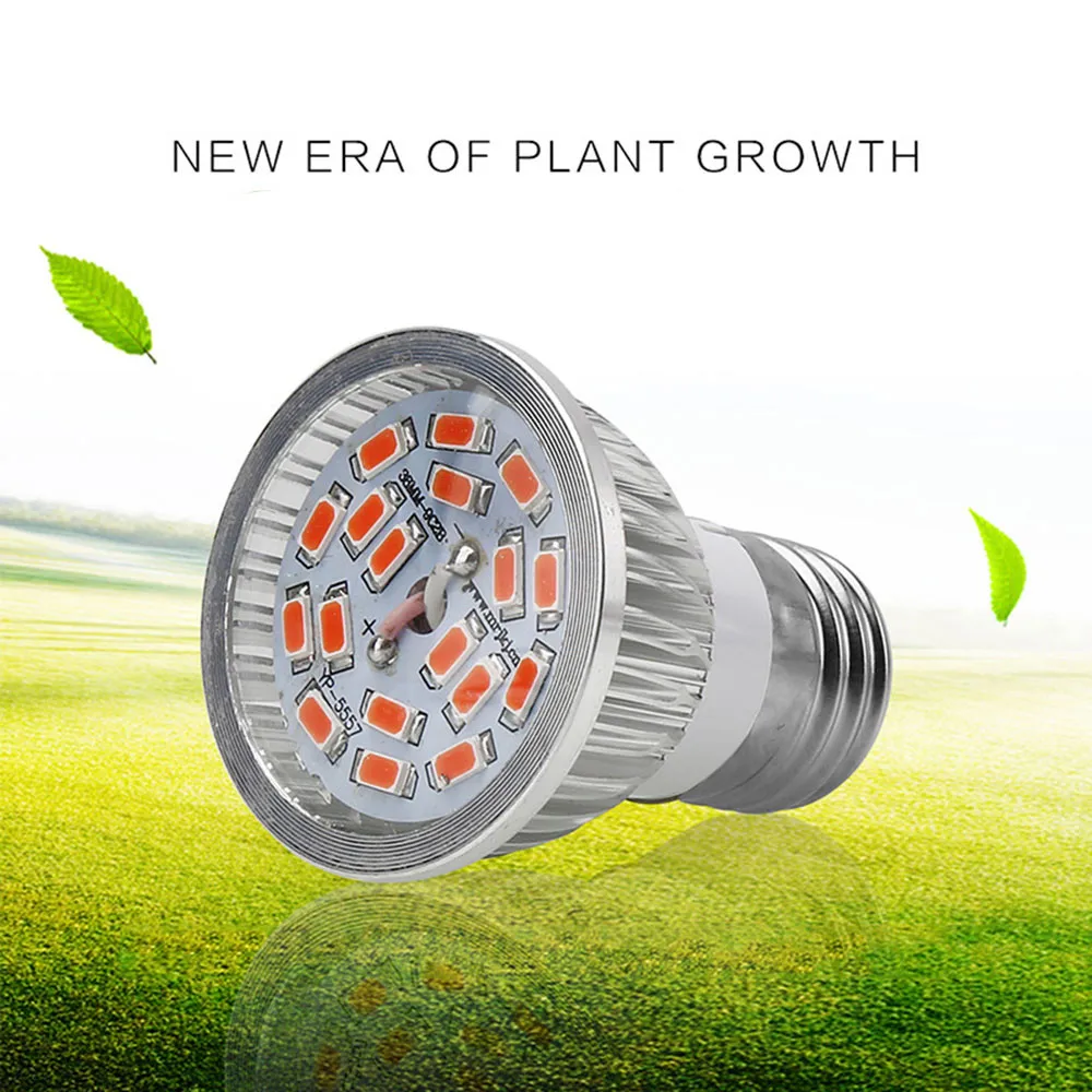 E27 E14 GU10 4 Вт садовая лампа для выращивания растений 18 ledplant гидропоники Veg цветок