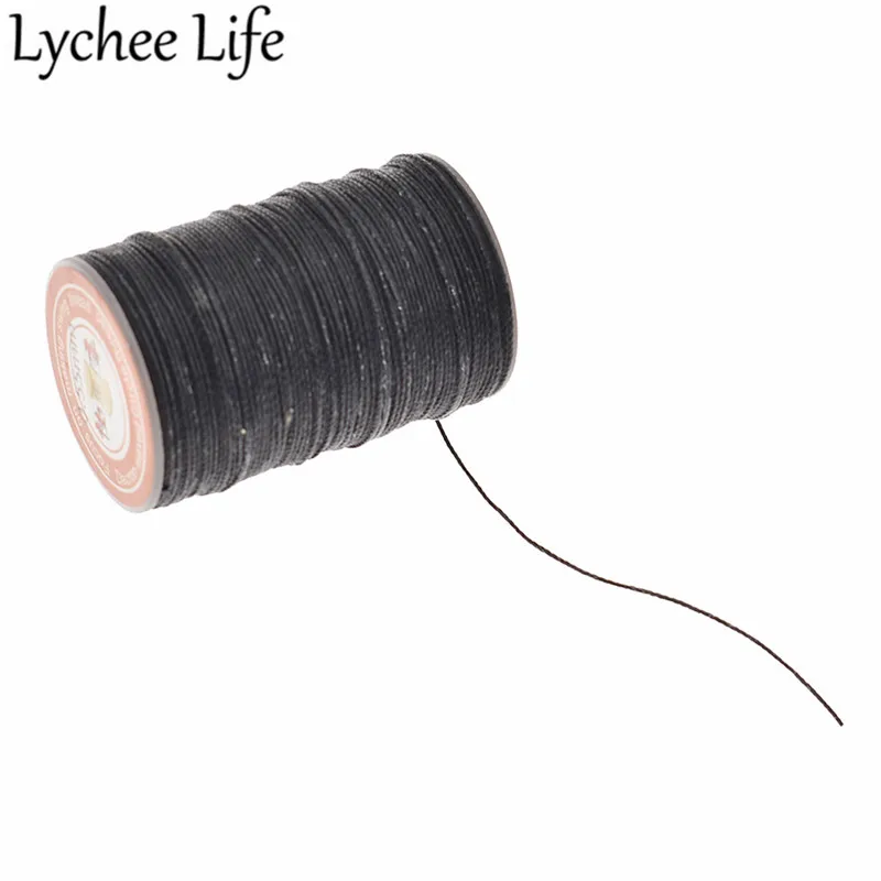 Lychee Life 60 м 0 55 мм вощеная нить DIY ручной работы швейные нити простой стиль домашняя