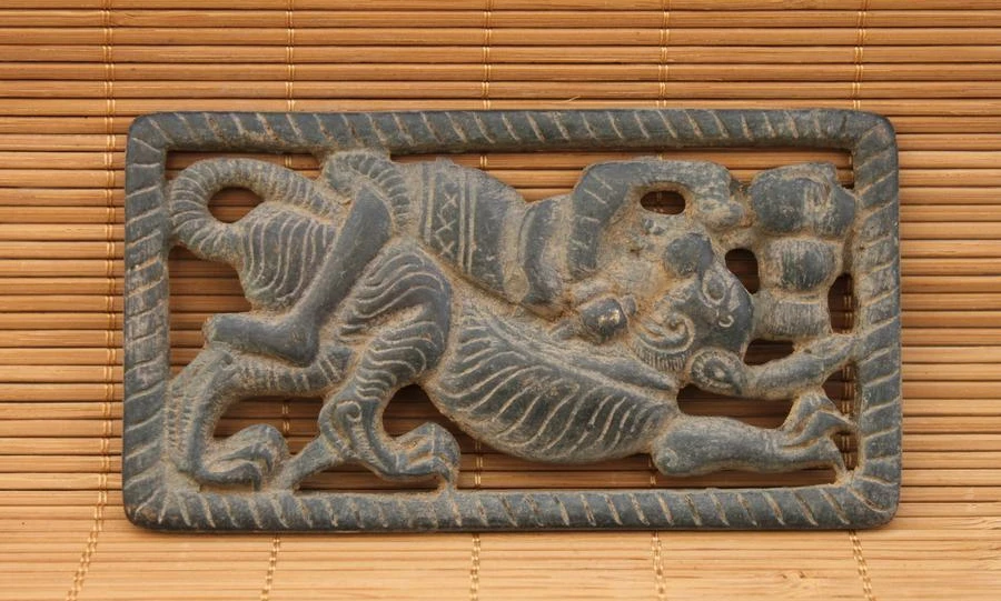 Китайская народная сборная старинная бронзовая медная статуя охотника на