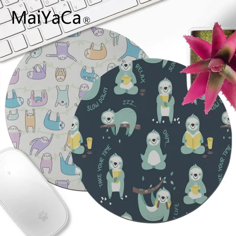 Красивая аниме мышь MaiYaCa милая прорезиненная прочная круглая настольная коврик