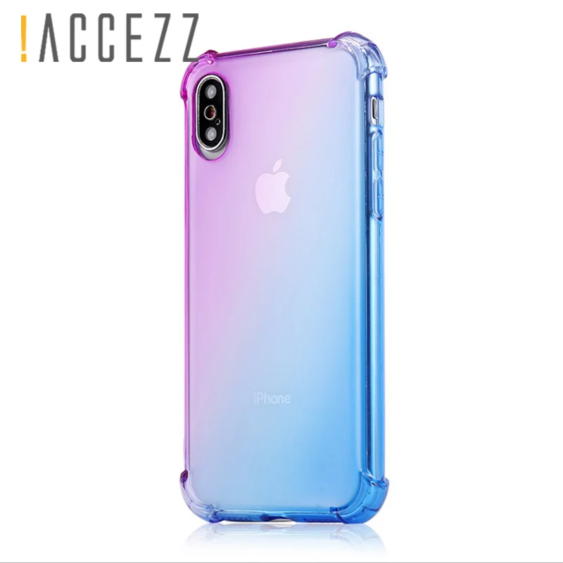 ! Роскошный Новый ультратонкий защитный 3D-чехол ACCEZZ для iphone XS/XS MAX/XR цветной мягкий