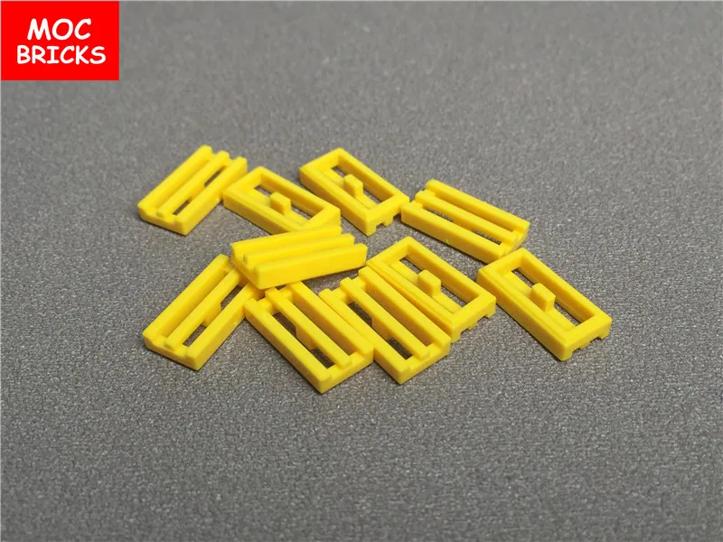 10 шт./лот MOC кирпичная плитка Модифицированная 1x2 решетка с нижним пазом/губа