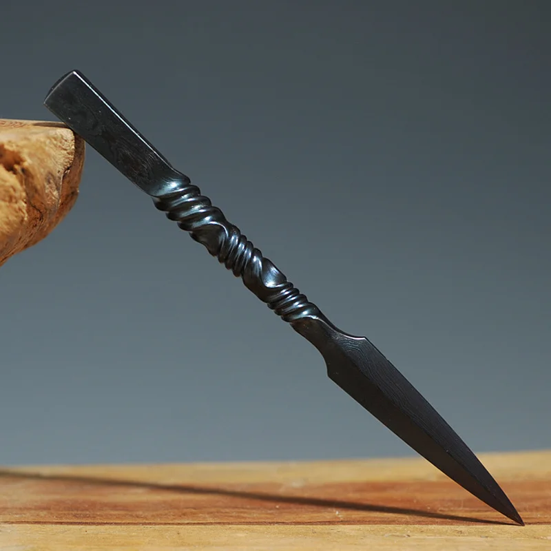 

Longquan Steel Pu'er Tea Knife All Handmade Art Tea Needle Chinese Kung Fu Tea Set Accessories Teaware Tool Cut Tea Cake Gifts