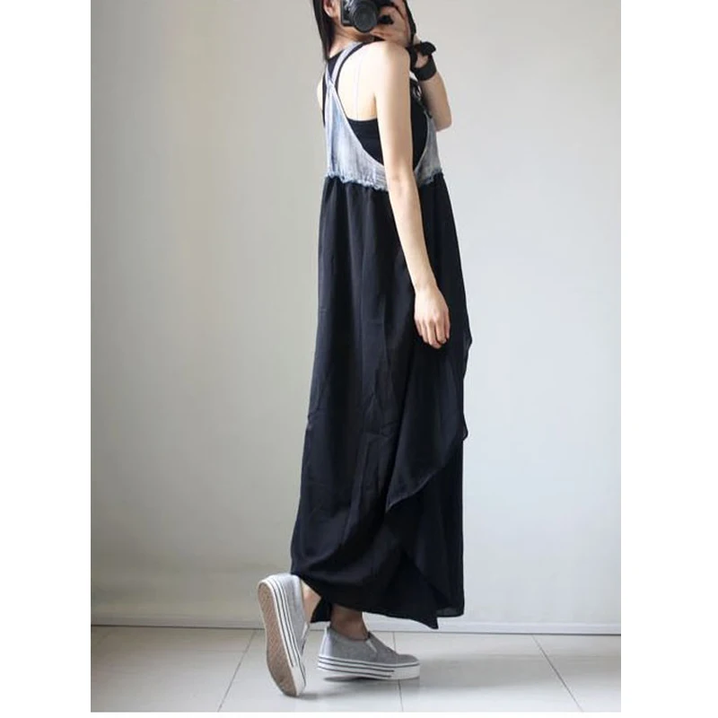 

Vestido Maternity Dresses Sleeveless Long Dresses Casual Matherhood Clothes For Pregnant Woman Ankle-length Demin Dress Sukienka