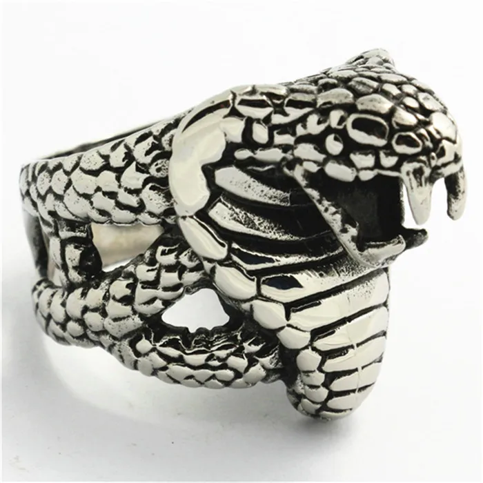 1 шт. Новое поступление! Крутое кольцо с животным мужское из нержавеющей стали 316L