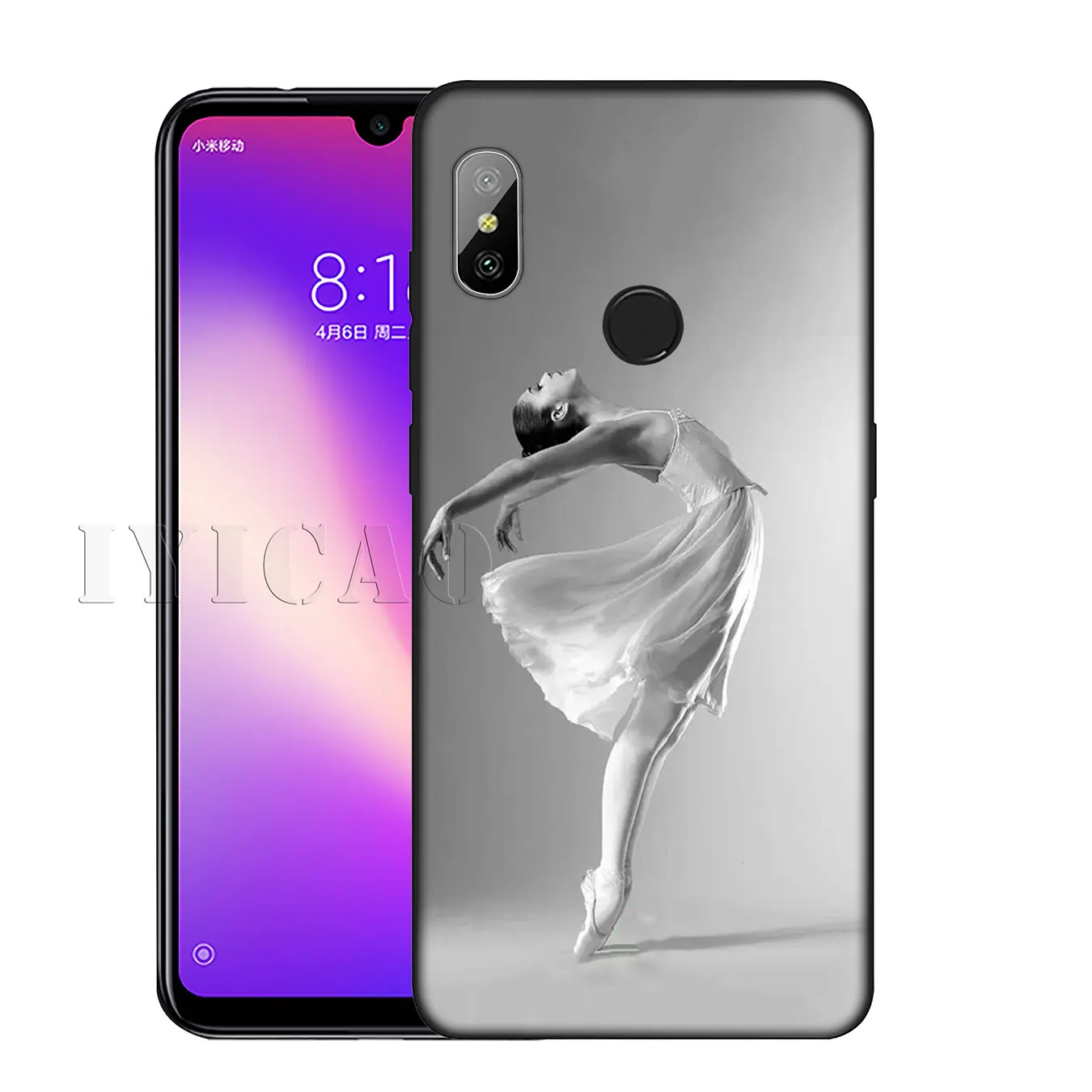 IYICAO/Балетки для танцев обувь девочек Мягкий силиконовый чехол Xiaomi Redmi K30 K20 8A 7A 6A 5A