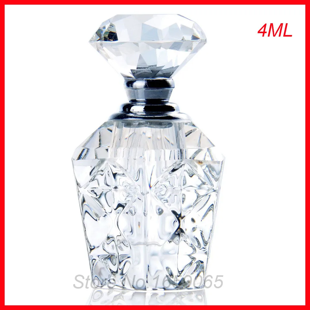 Новый 4 мл косметический флакон духов с украшением в виде кристаллов стекло