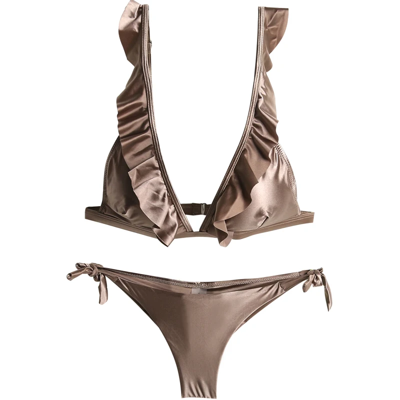 Книга комплект бикини Женщины Push Up 2 предмета низкой талией пляжная Strappy